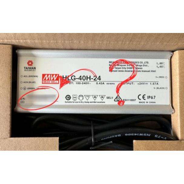 Check the serial number on your MEAN WELL power supply