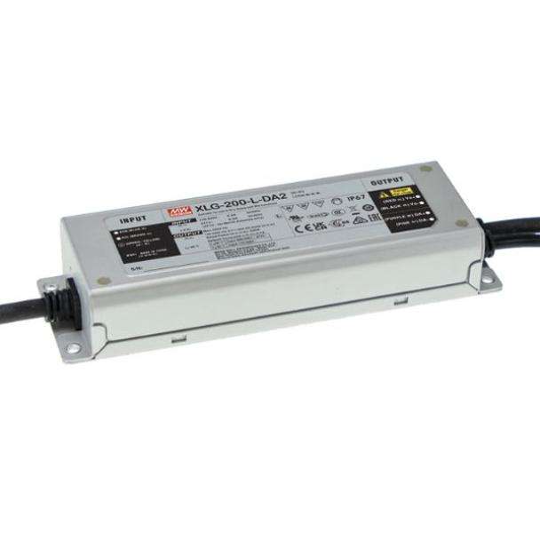 MEAN WELL XLG-200-DA2 200 Watt IP67 DALI-2 Constant Current LED Driver