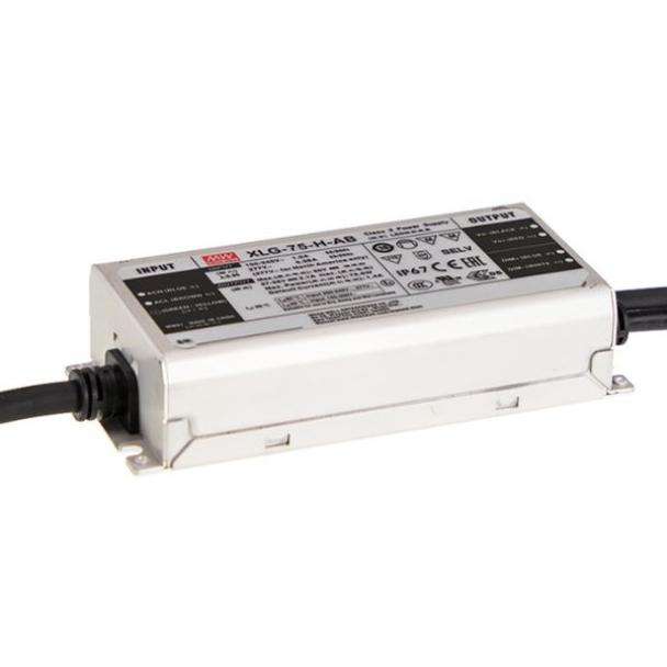 MEAN WELL XLG-75 Series 75-Watt IP67 Constant Current LED Driver