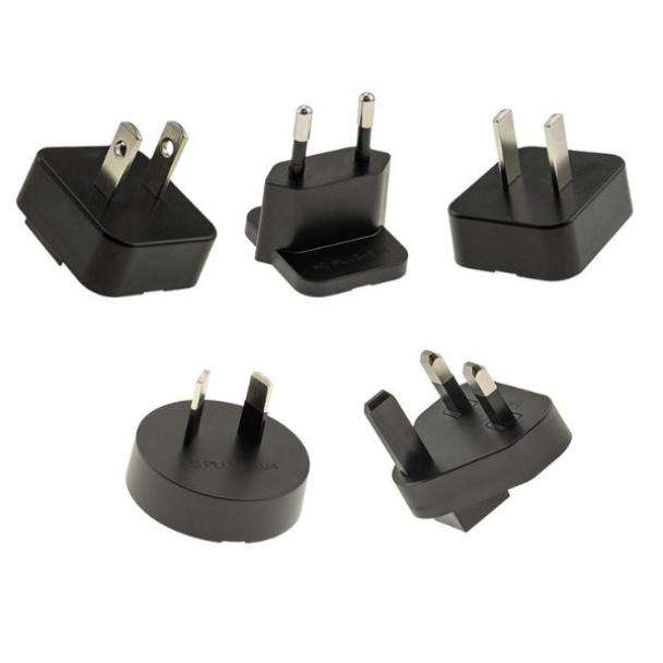 Set of 5 AC plugs for MEAN WELL NGE series plug packs