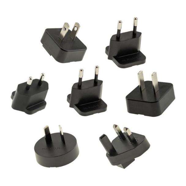 Set of 7 AC plugs for MEAN WELL NGE series plug packs