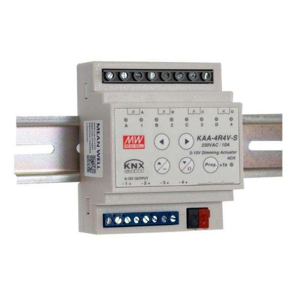 MEAN WELL KAA-4R4V-10S 4 Channel KNX Activator and Dimmer