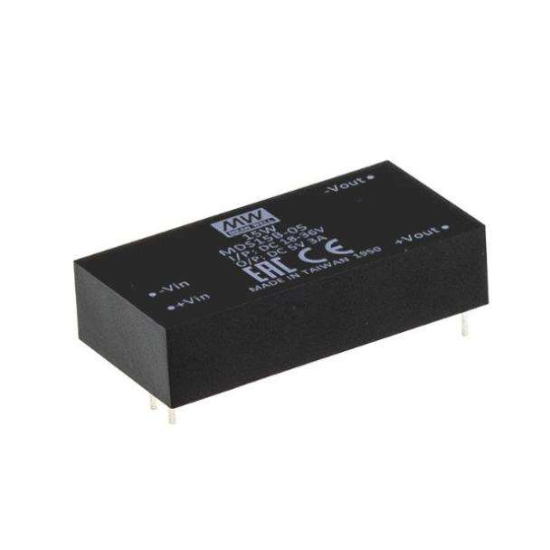 MEAN WELL MDS15 15-Watt PCB Mount Medical DC to DC Converter