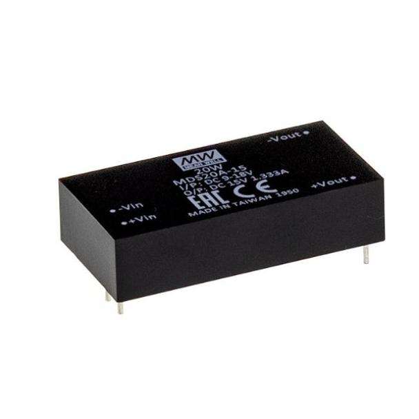 MEAN WELL MDS20 20-Watt PCB Mount Medical DC to DC Converter