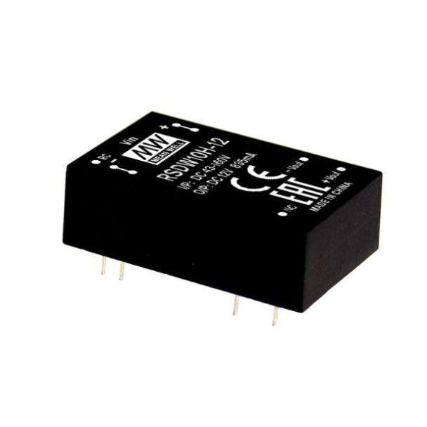 MEAN WELL RSDW10 10-Watt PCB Mount Railway DC to DC Converter