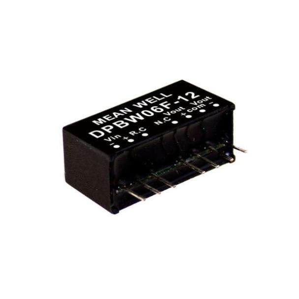 MEAN WELL DPBW06 6-Watt SIL PCB Mount Dual Output Regulated DC to DC Converter