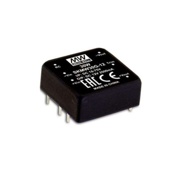 MEAN WELL SKMW30 30-Watt DC to DC Converter, 1 inch package