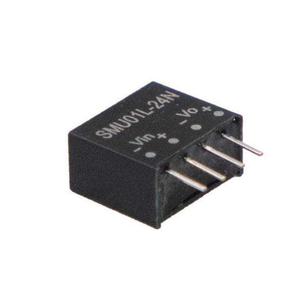 MEAN WELL SMU01-N 1-Watt SIP PCB Mount DC to DC Converter