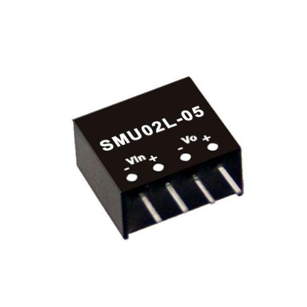 MEAN WELL SMU02 2-Watt SIP PCB Mount DC to DC Converter