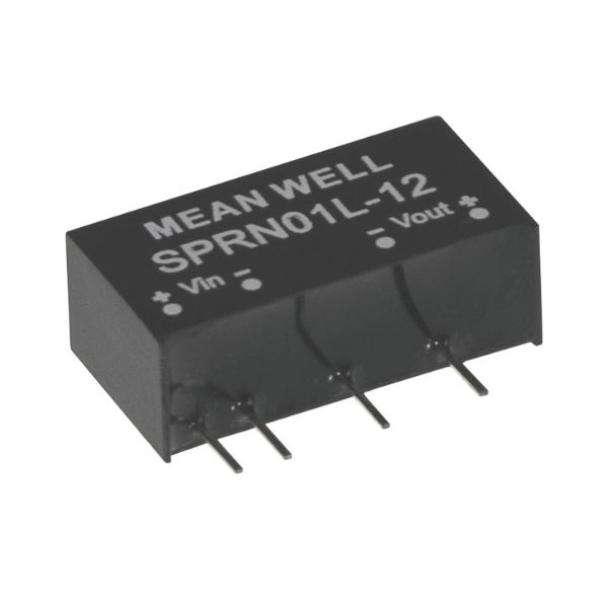 MEAN WELL SPRN01 1-Watt SIL PCB mount DC to DC converter