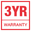 3 Year Warranty