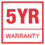 5 Years Warranty